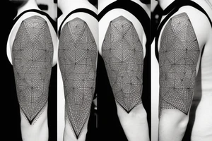 Geometric cubes as a sleeve tattoo idea