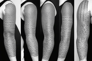 Geometric cubes as a sleeve tattoo idea