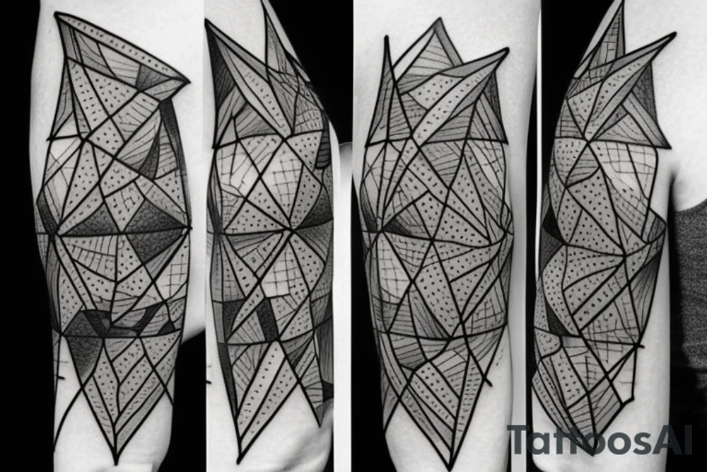 Cubes in cubes forearm tattoo idea