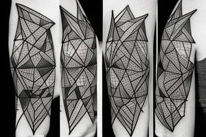 Cubes in cubes forearm tattoo idea