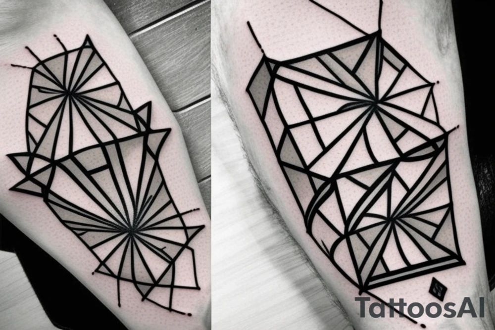 Cubes in cubes forearm tattoo idea