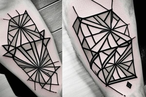 Cubes in cubes forearm tattoo idea