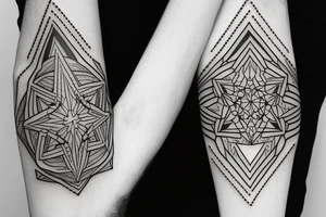 Cube on forearm tattoo idea