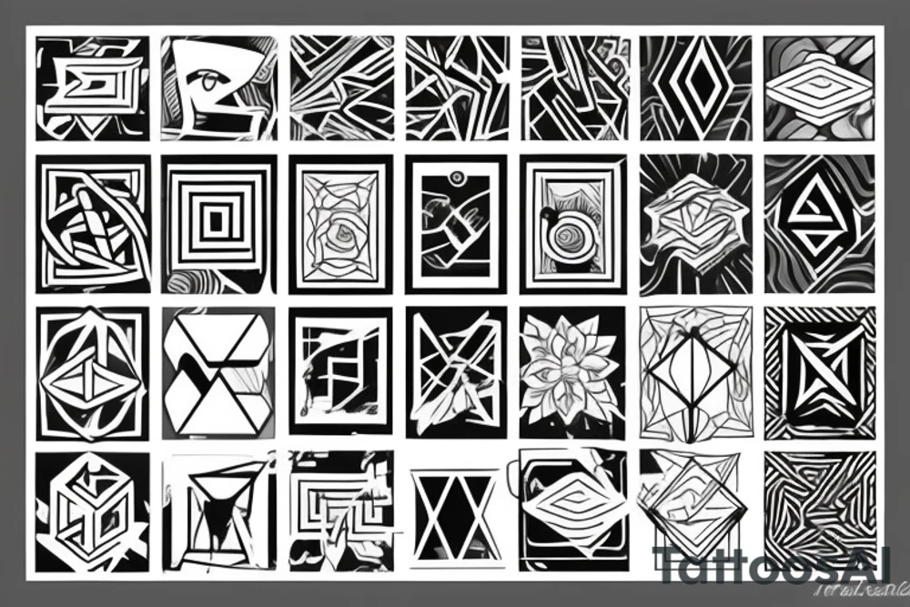 Cube tattoo idea