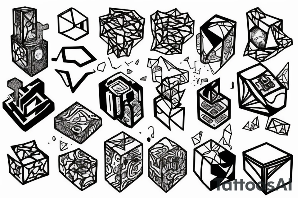 Cube tattoo idea