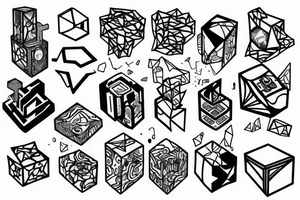 Cube tattoo idea