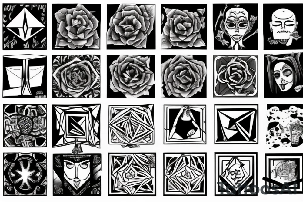 Perfect cube tattoo idea