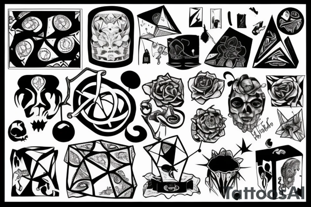 Perfect cube tattoo idea