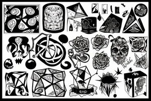 Perfect cube tattoo idea