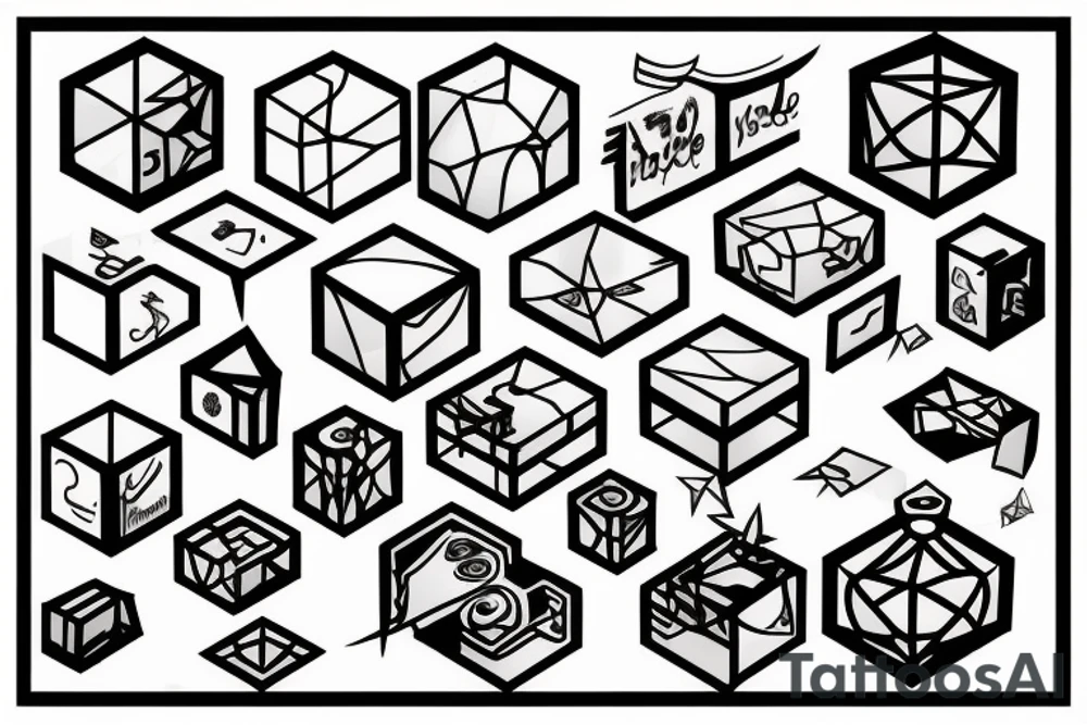 cube tattoo idea