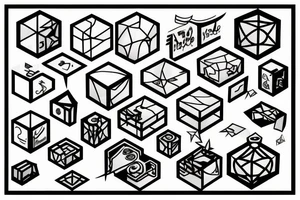 cube tattoo idea