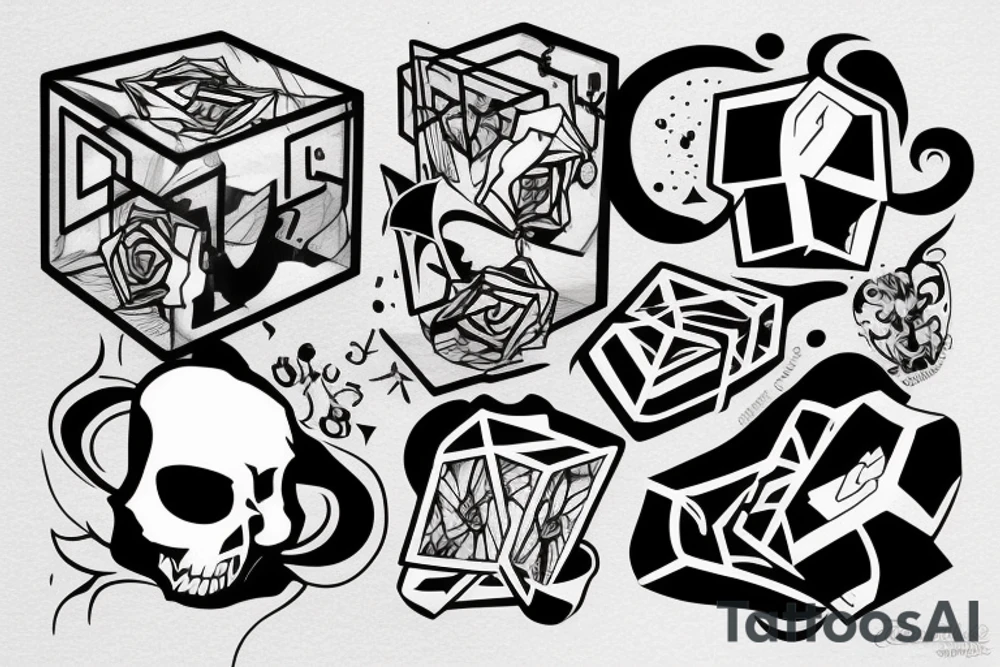 cube tattoo idea