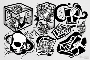 cube tattoo idea