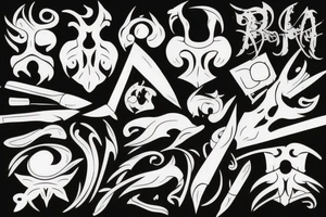 Blade tattoo idea