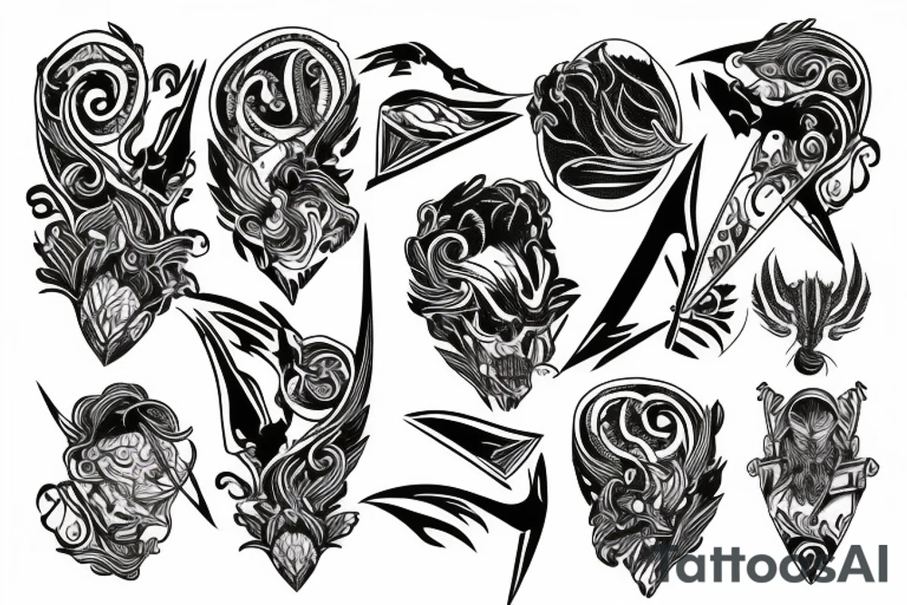 Blade long tattoo idea