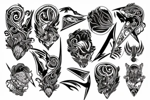 Blade long tattoo idea