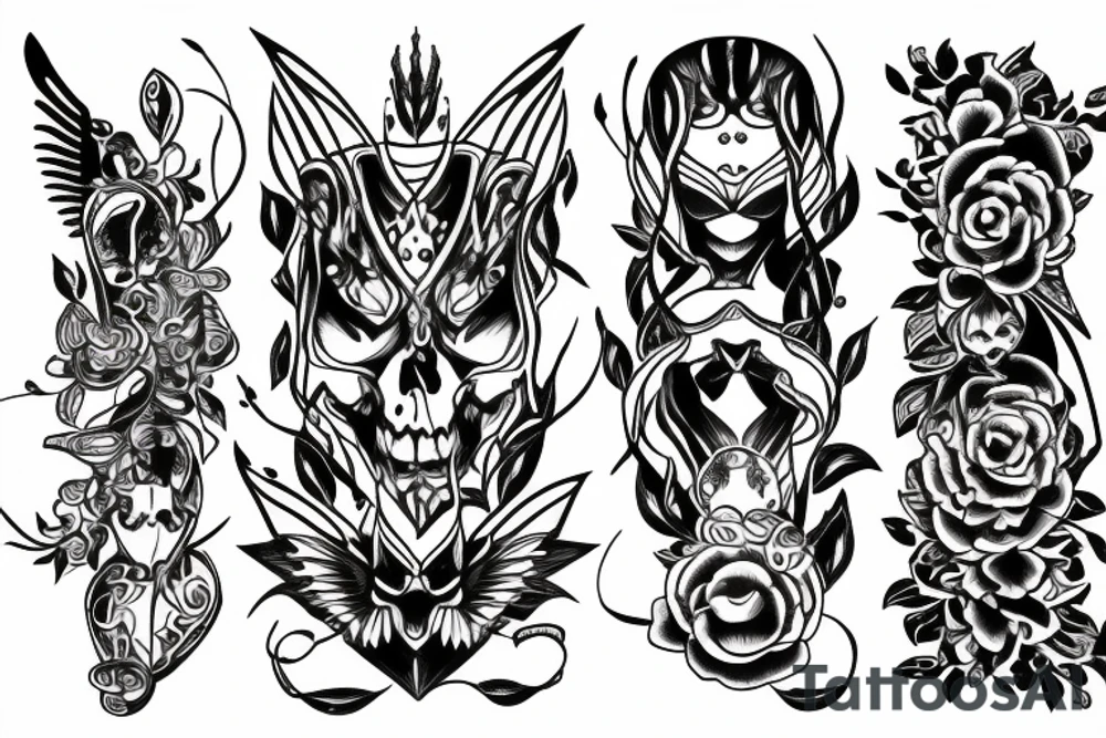 Blade long tattoo idea