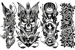 Blade long tattoo idea