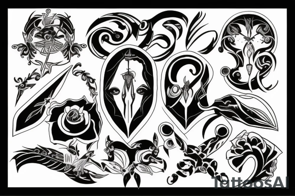 Blade long tattoo idea