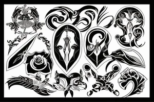Blade long tattoo idea