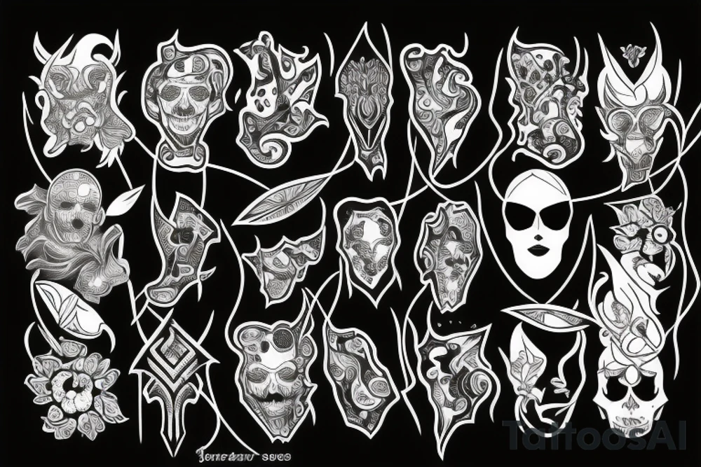 Blade long tattoo idea