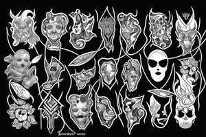 Blade long tattoo idea