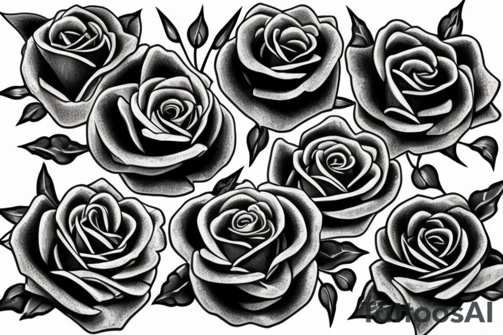 Rose sword tattoo idea