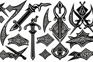 sword (single ) tattoo idea