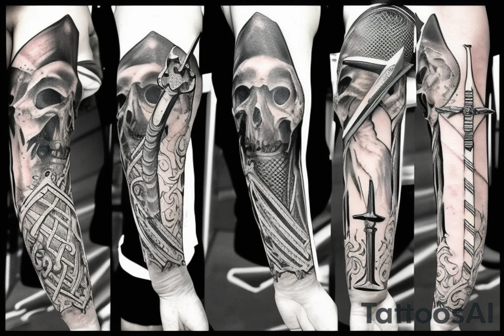 sword (single ) tattoo idea