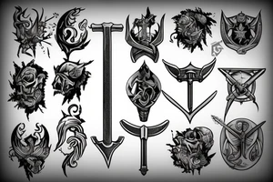sword (single) tattoo idea
