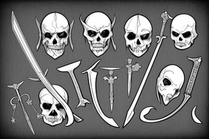sword (single) tattoo idea
