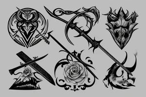 sword (single) tattoo idea