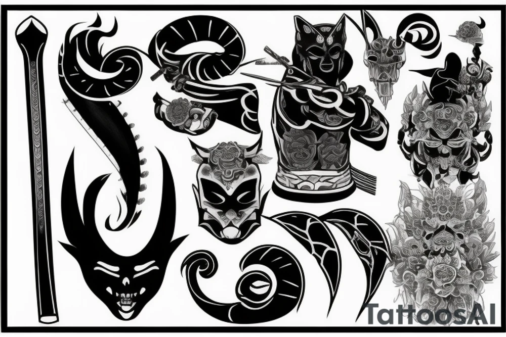 katana tattoo idea