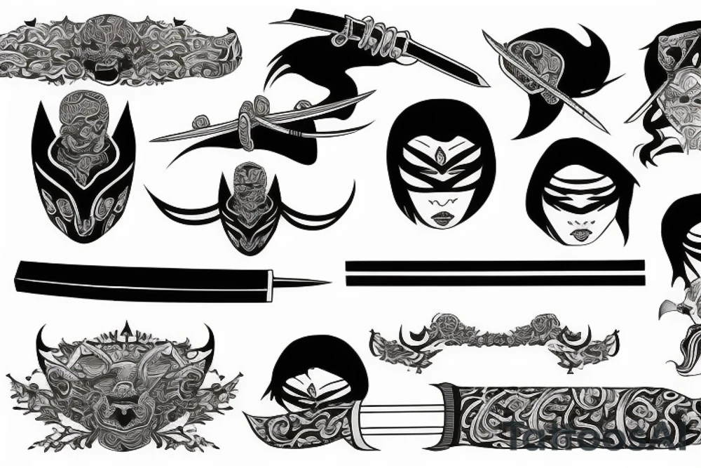 katana tattoo idea
