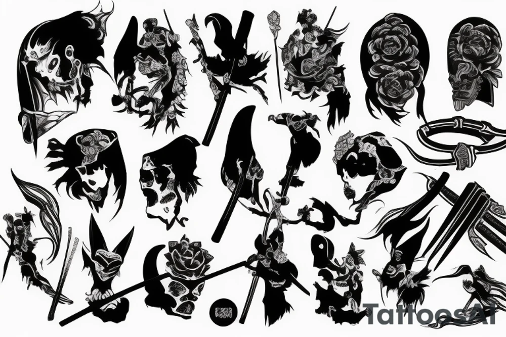 katana tattoo idea