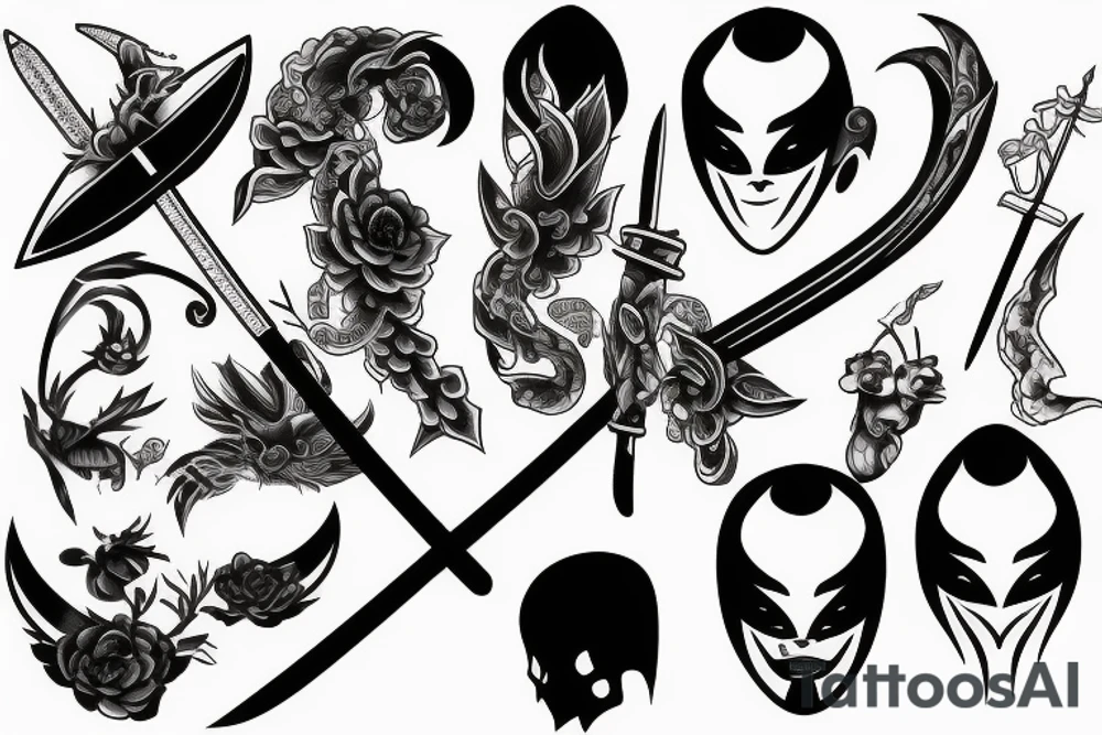 katana tattoo idea
