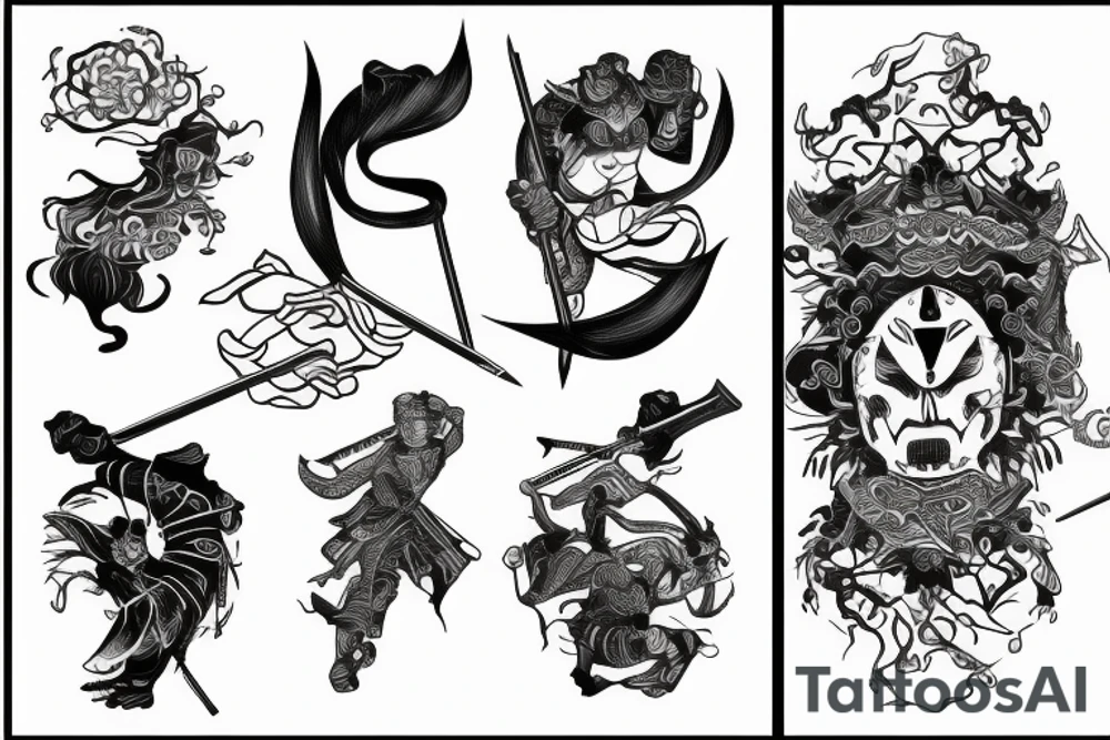 katana tattoo idea