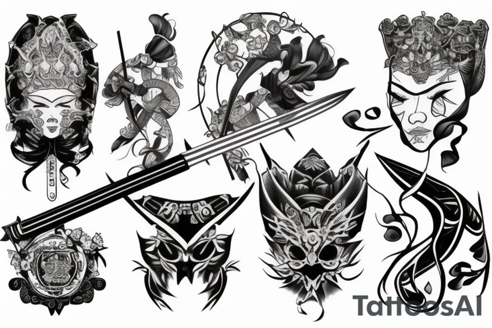 katana tattoo idea