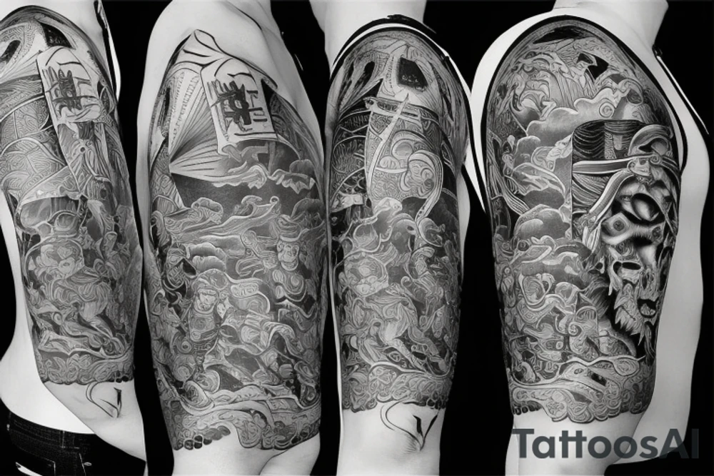 katana high quality tattoo idea