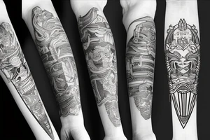 katana high quality tattoo idea