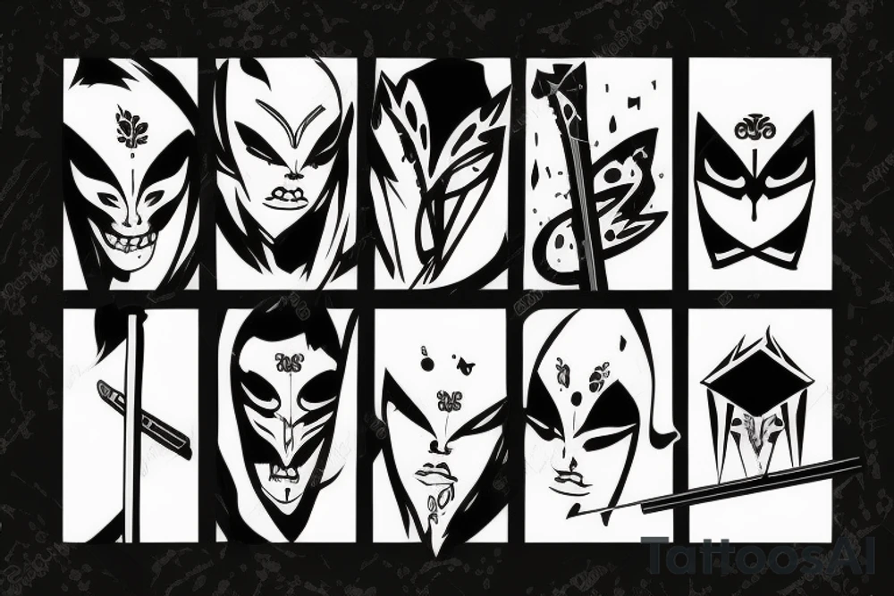 katana high quality tattoo idea