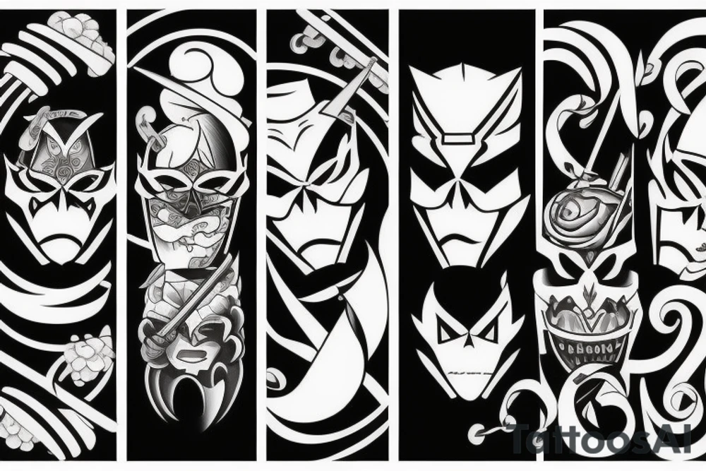 katana high quality tattoo idea