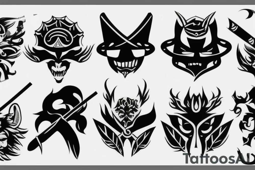 katana high quality tattoo idea