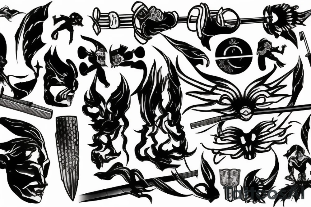 katana tattoo idea
