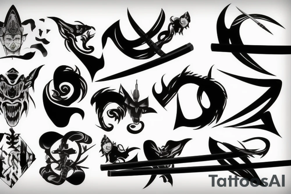 katana tattoo idea