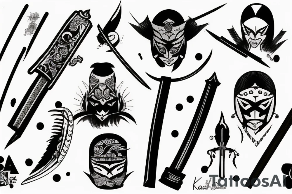 katana tattoo idea