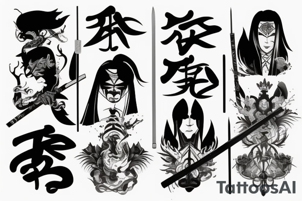 katana tattoo idea