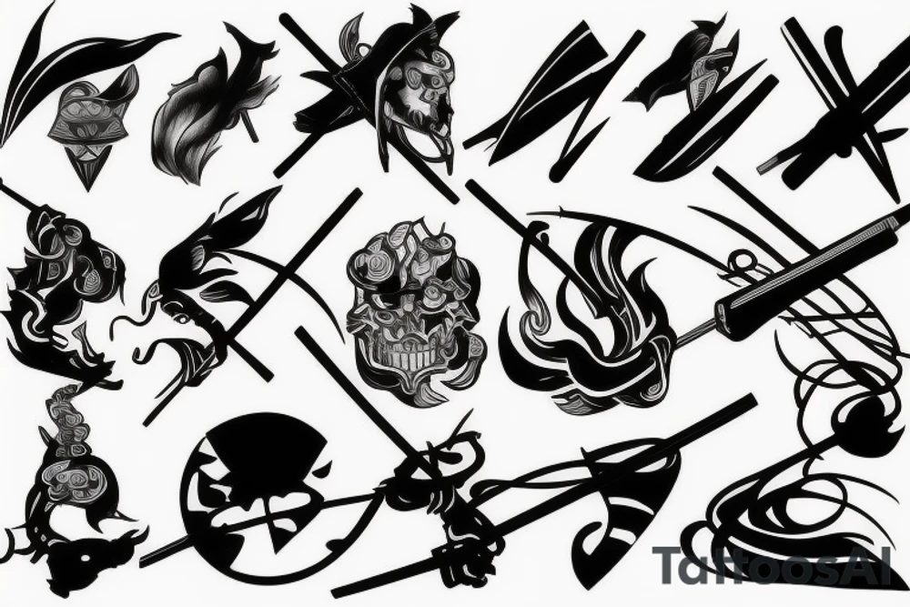 katana tattoo idea