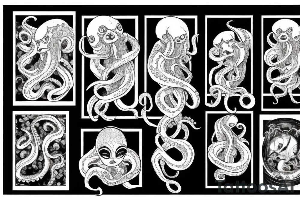 Octopus lady tattoo idea