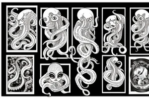 Octopus lady tattoo idea